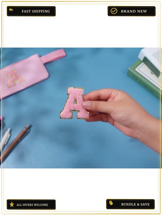 Monogrammed Initial Pink Backpack Set with Lunch Bag and Pencil Case, 3 Piece, main image 5